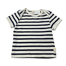 Load image into Gallery viewer, Unisex David Jones, striped organic cotton t-shirt, EUC, size 00,  