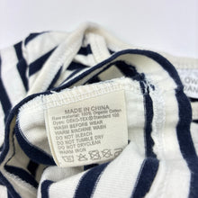 Load image into Gallery viewer, Unisex David Jones, striped organic cotton t-shirt, EUC, size 00,  