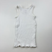 Load image into Gallery viewer, Unisex Target, white organic cotton ribbed singlet, EUC, size 000,  