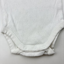 Load image into Gallery viewer, Unisex Anko, white cotton pointelle bodysuit, GUC, size 0000,  