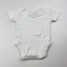 Load image into Gallery viewer, Unisex Anko, white cotton pointelle bodysuit, GUC, size 0000,  