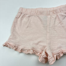 Load image into Gallery viewer, Girls F&amp;F, pink cotton ruffle shorts, elasticated, EUC, size 1,  
