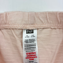 Load image into Gallery viewer, Girls F&amp;F, pink cotton ruffle shorts, elasticated, EUC, size 1,  