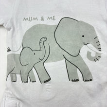 Load image into Gallery viewer, Unisex Dymples, white cotton blend bodysuit, GUC, size 000,  