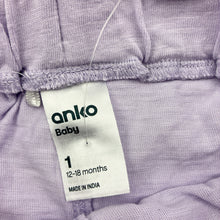 Load image into Gallery viewer, Girls Anko, purple cotton ruffle shorts, elasticated, NEW, size 1,  