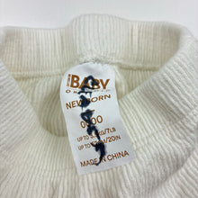 Load image into Gallery viewer, Unisex Cotton On Baby, cotton blend ribbed footed pants, EUC, size 0000,  