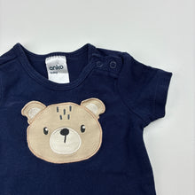 Load image into Gallery viewer, Unisex Anko, navy cotton blend bodysuit, GUC, size 000,  