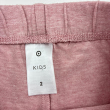 Load image into Gallery viewer, Girls Target, pink cotton blend bike shorts, elasticated, GUC, size 2,  