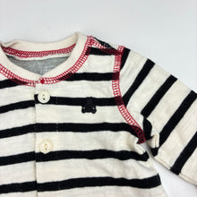 Load image into Gallery viewer, Unisex Baby Gap, striped cotton coverall, EUC, size 000,  