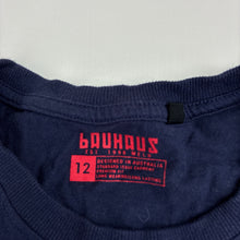 Load image into Gallery viewer, Boys Bauhaus, navy cotton t-shirt, GUC, size 12,  