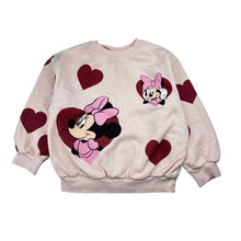 Load image into Gallery viewer, Girls Disney, Minnie Mouse cotton blend fleece lined sweater, GUC, size 5,  
