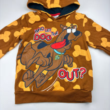Load image into Gallery viewer, Boys Scooby-Doo, fleece lined hoodie, EUC, size 5,  