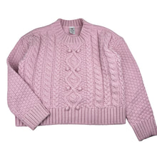 Load image into Gallery viewer, Girls Target, pink chunky knit sweater, EUC, size 10,  