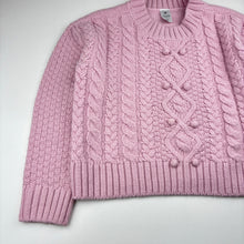 Load image into Gallery viewer, Girls Target, pink chunky knit sweater, EUC, size 10,  