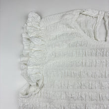 Load image into Gallery viewer, Girls Zara, white soft feel crinkle top, EUC, size 13-14,  