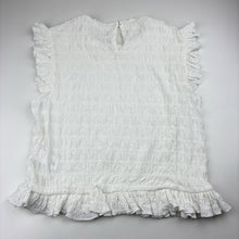 Load image into Gallery viewer, Girls Zara, white soft feel crinkle top, EUC, size 13-14,  