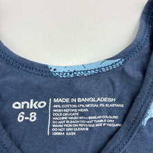 Load image into Gallery viewer, Boys Anko, cotton blend singlet, dinosaur, GUC, size 6-8,  