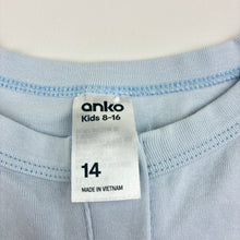 Load image into Gallery viewer, Girls Anko, blue cotton blend top, EUC, size 14,  