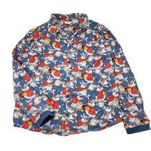 Load image into Gallery viewer, Unisex Disney, Alice in Wonderland cotton flannel pyjama top, wash fade, pilling, FUC, size 12,  
