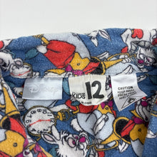 Load image into Gallery viewer, Unisex Disney, Alice in Wonderland cotton flannel pyjama top, wash fade, pilling, FUC, size 12,  
