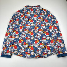 Load image into Gallery viewer, Unisex Disney, Alice in Wonderland cotton flannel pyjama top, wash fade, pilling, FUC, size 12,  