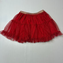 Load image into Gallery viewer, Girls Anko, red tulle skirt, elasticated, GUC, size 3,  