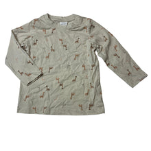 Load image into Gallery viewer, Unisex Baby Berry, beige cotton long sleeve t-shirt, GUC, size 1,  