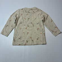 Load image into Gallery viewer, Unisex Baby Berry, beige cotton long sleeve t-shirt, GUC, size 1,  