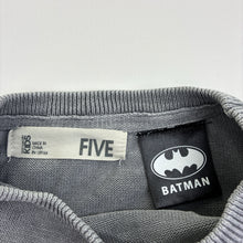 Load image into Gallery viewer, Boys Batman, grey cotton knit sweater, GUC, size 5,  