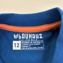 Load image into Gallery viewer, Boys Bauhaus, blue cotton long sleeve t-shirt, EUC, size 12,  
