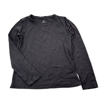 Load image into Gallery viewer, Girls H&amp;M, grey cotton blend long sleeve t-shirt, GUC, size 7-8,  