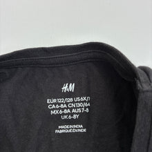 Load image into Gallery viewer, Girls H&amp;M, grey cotton blend long sleeve t-shirt, GUC, size 7-8,  