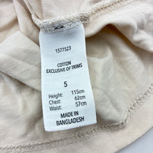 Load image into Gallery viewer, Unisex Brilliant Basics, beige cotton long sleeve t-shirt, GUC, size 5,  