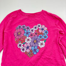 Load image into Gallery viewer, Girls Anko, pink cotton floral long sleeve t-shirt, minor marks, FUC, size 5,  