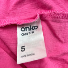 Load image into Gallery viewer, Girls Anko, pink cotton floral long sleeve t-shirt, minor marks, FUC, size 5,  