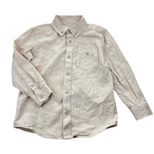 Load image into Gallery viewer, Boys Target, beige linen blend long sleeve shirt, EUC, size 5,  