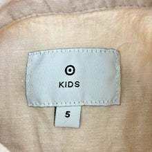 Load image into Gallery viewer, Boys Target, beige linen blend long sleeve shirt, EUC, size 5,  