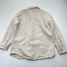 Load image into Gallery viewer, Boys Target, beige linen blend long sleeve shirt, EUC, size 5,  