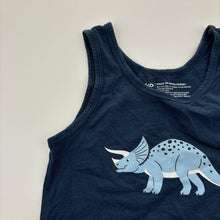 Load image into Gallery viewer, Boys Anko, navy cotton blend singlet, GUC, size 6-8,  
