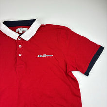 Load image into Gallery viewer, Boys THE ORIGINAL Ben Sherman, red cotton polo shirt top, EUC, size 12-13,  