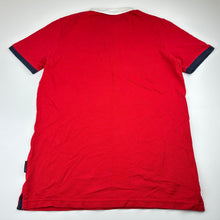 Load image into Gallery viewer, Boys THE ORIGINAL Ben Sherman, red cotton polo shirt top, EUC, size 12-13,  