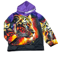 Load image into Gallery viewer, Boys lightweight, hoodie sweater, tiger, EUC, size 5-6,  