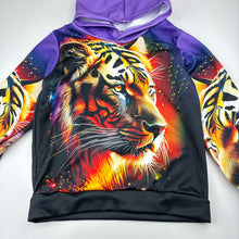 Load image into Gallery viewer, Boys lightweight, hoodie sweater, tiger, EUC, size 5-6,  