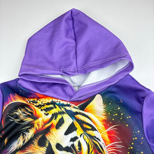 Load image into Gallery viewer, Boys lightweight, hoodie sweater, tiger, EUC, size 5-6,  