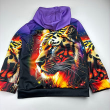 Load image into Gallery viewer, Boys lightweight, hoodie sweater, tiger, EUC, size 5-6,  