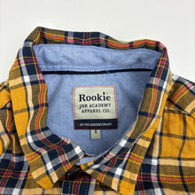 Load image into Gallery viewer, Boys Rookie JNR ACADEMY APPAREL CO. BY THE ACADEMY BRAND, check cotton long sleeve shirt, EUC, size 6,  
