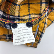 Load image into Gallery viewer, Boys Rookie JNR ACADEMY APPAREL CO. BY THE ACADEMY BRAND, check cotton long sleeve shirt, EUC, size 6,  
