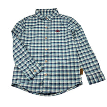 Load image into Gallery viewer, Boys Next, check cotton blend long sleeve shirt, EUC, size 4-5,  