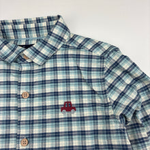 Load image into Gallery viewer, Boys Next, check cotton blend long sleeve shirt, EUC, size 4-5,  