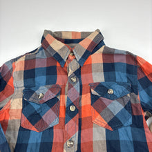Load image into Gallery viewer, Boys Cotton On, check cotton long sleeve shirt, EUC, size 6,  